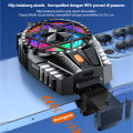 【New Upgrade】NETPAC Wireless Funcooler X112 Fan Cooler Built-in 500mAh Battery Radiator RGB Original. 