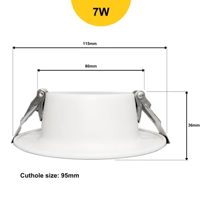 Dycorra LED Downlight 5W 7W 9W 12W 15W 18W Day Cool Warm Recessed White Silver Down Light Panel Light Ceiling Lamp