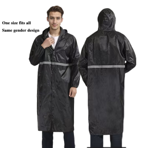 Raincoat long full body rainproof adult thick wear-resistant outdoor one-piece waterproof raincoat