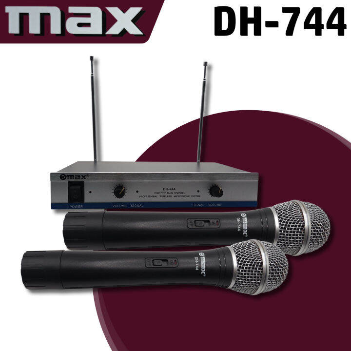 Max DH 744 Professional Wireless Microphone Lazada PH