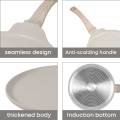 Ecowin Cookware  25cm White/Blcak Non Stick pizza pan Frying pan non stick frying pan cooking pot kuali tak melekat original. 
