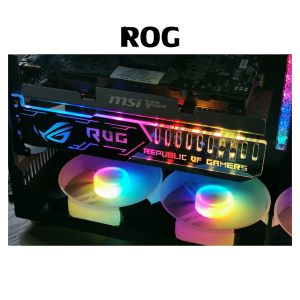 ชุดค้ำการ์ดจออะคริลิคRGB 25CM VGA Holder Auto RGB 25cm  ปลั๊กMolexเสียบเข้ากับPSUได้เลย