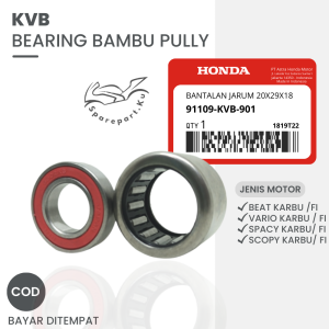 (GROSIR) LAHER BAMBU CVT BEAT FI HONDA VARIO SPACY SCOOPY KARBU BIT ESP / LAHER AS PULLY PULLEY POLI / BERING PULI BELAKANG SPORTI KVB / BEARING BAK CVT BEAT CARBU / AS GIGI PENGHANTAR RASIO KOPLING