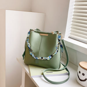 Bucket bag Shoulder bag for woman sling bag crossbody bag black white green fashion Korean style ins new design 2024 summer womans bag fashionable