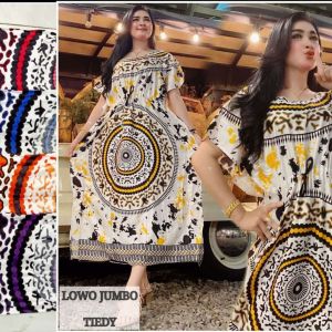 Daster Lowo Terbaru Jumbo LD 120 Dengan Serut Depan