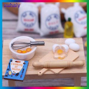 xuhaiy 1Set Dollhouse Miniature Simulation Whisk Flour Bag Modle DIY Accessories Decor