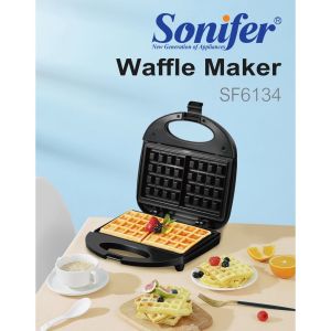 SONIFER Waffle Maker Croffle Maker Alat Pembuat Croffle Waffle Electric SF-6134 FREE BUKU RESEP