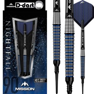 MISSION SOFT TIP DART - 20G M3 TAPER NIGHTFALL 90% Tungsten Soft Darts (ARROW DART LEMBUT)