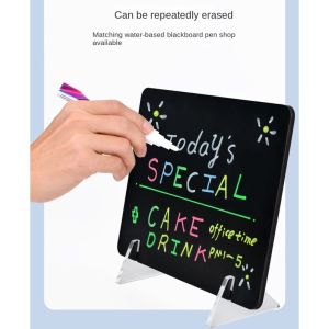 ผู้ชายราคาคณะกรรมการการแสดงผลจัดเลี้ยงนมชาสก์ท็อปยืนที่เขียนด้วยลายมือ Dot รายการหน่วยร้านรับประทานอาหารแผงลอยครัวเรือนเชิงพาณิชย์บิล DIY มินิ Erasable มือวาดขนาดเล็กกระดานดำตารางบัตร