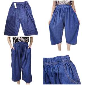 Women 3 quarter jeans pants big size womens pants 3/4