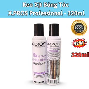 Xịt bóng tóc X.PROS 320ml .Xịt dưỡng chất giữ màu nhuộm tóc giúp bóng tóc bố sung độ ẩm cho tóc suôn mượt