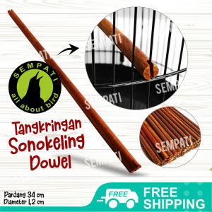 SEMPATI Tangkringan Lovebird Sonokeling Dowel Pernis Tangkaringan Burung Kayu Sonokeling Senokeling Sono Keling Tangkringan Kenari Lovebird Kacer Dll TKDWL