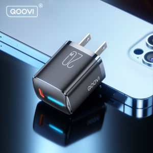 [Bộ Sạc Mini 20W PD]QOOVI USB Type C Bộ Chuyển Đổi Sạc Nhanh Di Động Gắn Tường Sạc Nhanh Cho iPhone 13 Mini 12 Pro Max 11 XR XS X 8 Plus Bộ Sạc Nhanh Giao Nguồn Cho iPad Cho Điện Thoại Di Động