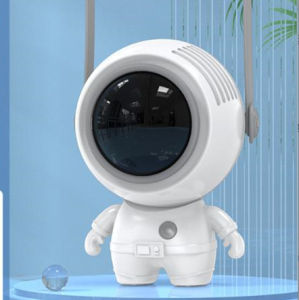 《SG seller local stock》Mini portable neck fan Turbo leafless usb rechargeable hand held hanging standing with led light clip