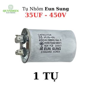 Tụ Đề Tụ Nhôm Tụ Ngậm 35uF 450V Tụ Kapa EUNSUNG Kích Thước 75x50mm Tụ 65 CBB 35MF Chữ Ngang - Linh Kiện Quỳnh Diễn