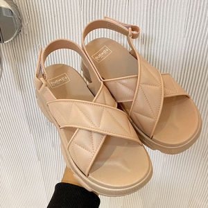 NQshop  พร้อมส่งในไทย💕 รองเท้าแตะสวมรัดส้น รองเท้าส้นสูงสไตล์เกาหลี🌈 น่ารักมินิมอล มี 5 สี แมทช์วันไหนก็สวยฉ่ำมงแน่นอน