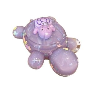 LZHDP MALL Creative Cartoon Turtle Toy Cute Flash Flowing Sand Miniature Tortoise Statue Turtle Dolls Mini Mini Turtle Ornament Desk Decorations