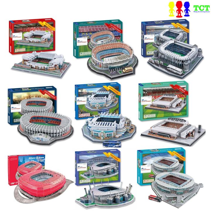 [BẢN 2022] Mô hình lắp ghép sân vận động câu lạc bộ bóng đá trang trí ...
