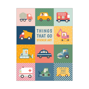 Things That Go Giant Sticker Art & Activity Book For Kids With 350+ Stickers
