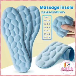 BIBLIO Comfortable Massage Memory Foam Insole Pebbles Sole Breathable Shoe Cushion Sport Running