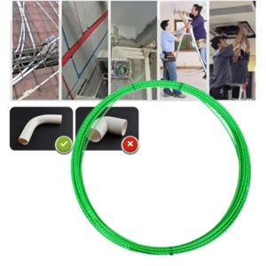 NGFINV5 5-50 Meter Cable Guide Tape Puller Green Color 4MM Diameter Cable Push Puller Fish Tape Glass Fiber Duct Snake Rodder Electrical Installation