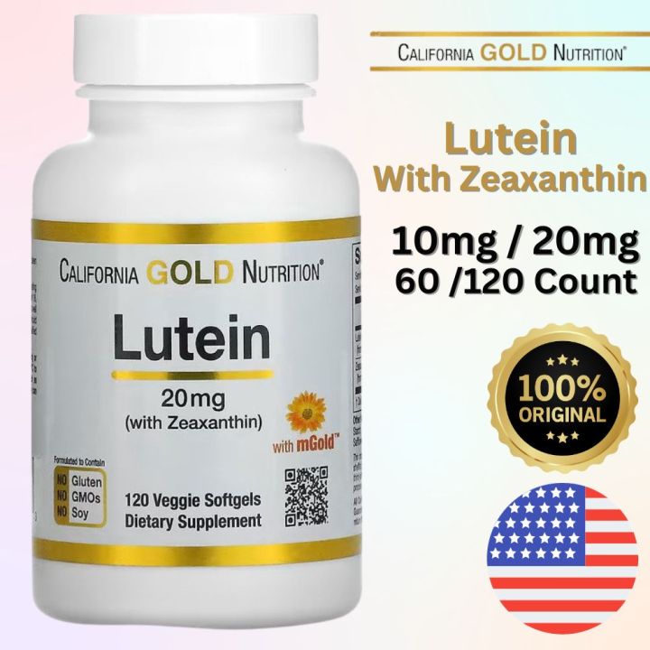 California Gold Nutrition, Lutein with Zeaxanthin, Extracted from ...
