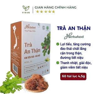 Trà An Thận Herbafood (An Thái Hưng) - Hộp 60 túi lọc 45g - Hỗ trợ tan sỏi thận lợi tiểu mát gan