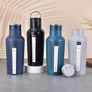 Termos Stainless Steel Kekinian Vacuum Flask 4 Sisi Datar Canteen Termos Sultan 500ml Japan Steel NEW PRODUCT