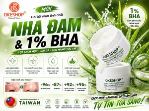 Gel Lột Mụn Nha Đam OKESHOP 30ml - Giải Pháp Loại Bỏ Mụn Đầu Đen - Mụn Cám - Bạ Nhờn - Làm Sạch Sâu Và Thu Nhỏ Lỗ Chân Lông