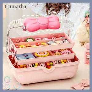 [Cumarba] Multi-layer Hairpin Organizer Cute Girl Jewelry Case Head Rope Headband Display Rack Childrens Hair Accessories Storage Box
