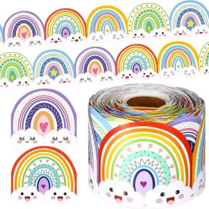 10m Colorful Classroom Border Stickers Self Adhesive Chalkboard Decor Trim