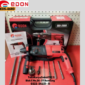 Rotary Hammer Drill EDON ED5-2680 Mesin Bor Bobok 3 Mode Tembok SDS