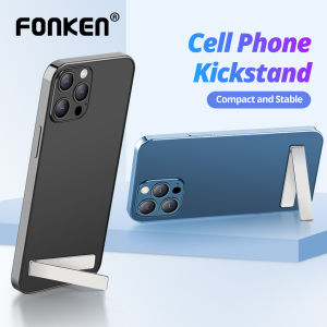 Fonken Metal Phone Holder Kickstand Universal Mini Folding Desk Tablet Stand Mount for Samsung Xiaimi Huawei L Shaped Socket