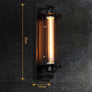 American retro LED E27 Industrial style decoration wall light bedside foyer study balcony aisle Coffee shop restaurant wall lamp light fixtureFast shipping