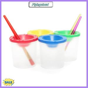 Follow Get New[FlyingC] Painted Art Pen Washing Cup Plastic Transparent Multifunctional Pen Washing Bucket Watercolor Paint Painting Pen Washing Cup