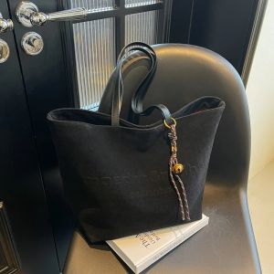 Suede Tote Bag Fashionable Women Shoulder Bag Designer for Travel Large Capacity Shopping Pocket Office Briefcase New Sac Luxe2026