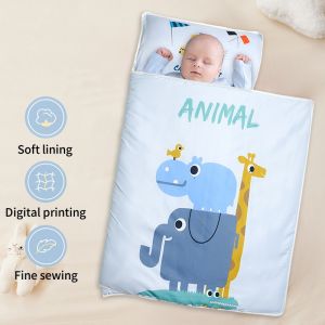 Portable childrens anti-tipping quilt cover for nap time - a babys naptime warmth and comfort blanket for infants