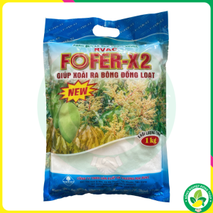 Phân Bón Lá Đạm Trung Lượng RVAC FOFER-X2 – Giúp Xoài Ra Bông Đồng Loạt (Gói 1kg)