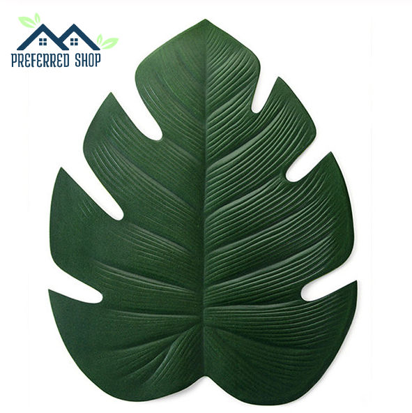 Preferred Shop Monstera Shape Table Mat Tropical Leaf Placemat Dining ...