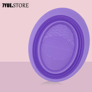 Makeup Brush Cleaning Bowl Silicone Folding Cleaning Tool Powder Puff Beauty Egg Cleaning Drying Net