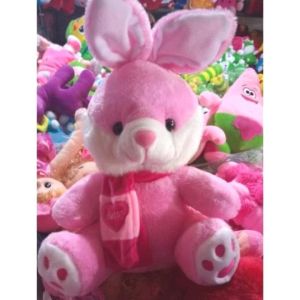 BONEKA KELINCI SYAL PINK CANTIK RABBIT DOLL BESAR