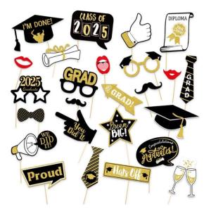25Pcs Graduation Party Photography Props Graduation Party Decoration For Class Of 2025 Graduation Photography Accessory