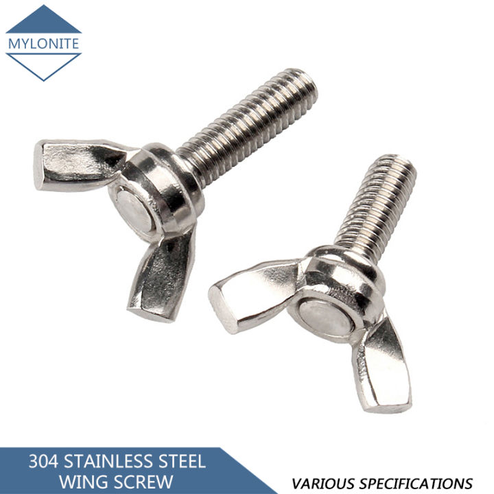 304 Stainless Steel M3 M4 M5 M6 M8 M10 Butterfly Bolt Wing Screw Thumb ...