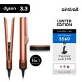 [3.3 Specials] Dyson Airstrait straightener with Complimentary Stand worth $139 | Wet to dry straightening, with air. 