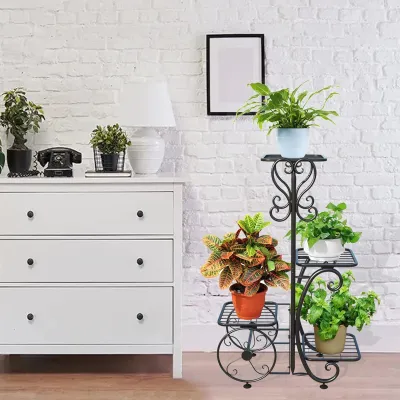 Giá Để Hoa Đa Tầng Chống Gỉ - Sơn Cao Cấp Chịu Lực Tốt Thiết Kế Ổn Định Giá Rẻ Kệ trồng hoa bền bỉ 4 tầng đa năng