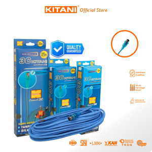 KITANI - Coaxial 3C+Plug -  25 Meter - Kabel Antena TV