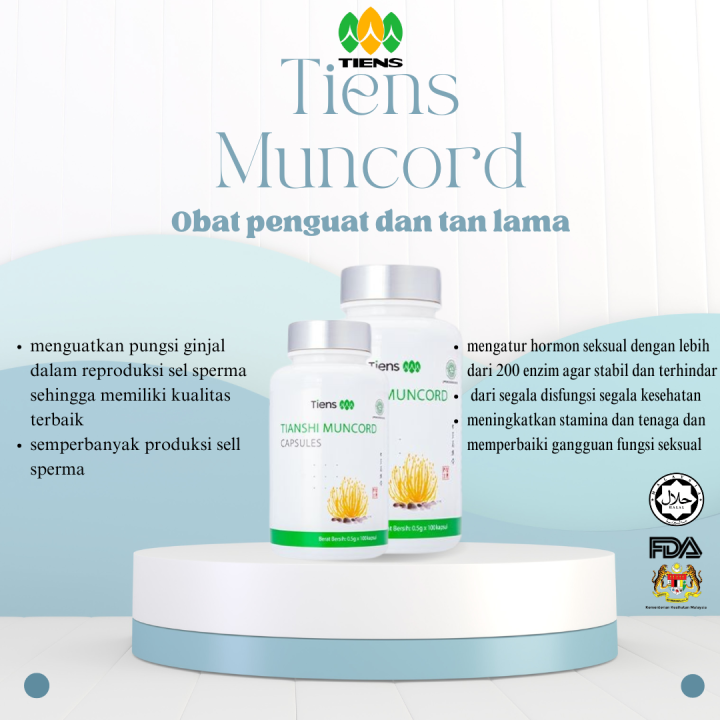TIENS MUNCORD UBAT KUAT LELAKI Probiotics Supplement Muncord Tiens ...