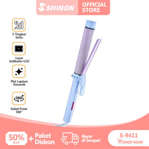 SHINON 9411 Catokan Rambut Curly Pengeriting Rambut Catok Curly Hair Curler Curling Iron Anti Lengket