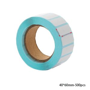 EVERIN 1000pcs/Roll thẻ Thẻ trống Nguồn cung cấp in Nhãn gói Không thấm nước Giấy dính Miếng dán nhiệt