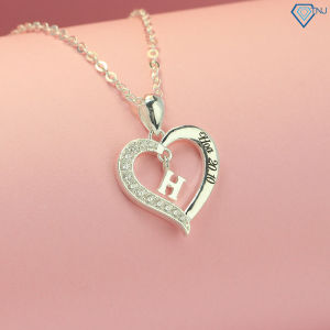 Vòng cổ nữ bạc thật mặt trái tim khắc tên chữ H DCN0542 - Trang Sức TNJ Quà Tặng Ý Nghĩa Sinh Nhật Bảo Hành Vòng Cổ Bạc Trọn Đời - Lazada